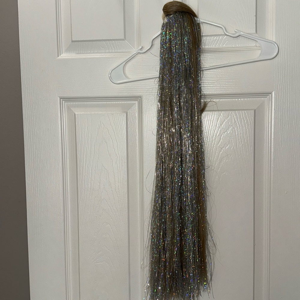 Insert Name Here Blonde Straight Long Hair Extensions Ponytail Extension